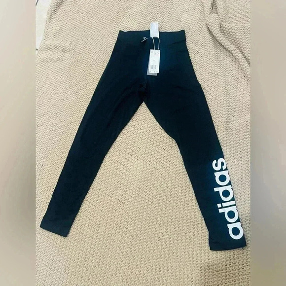 adidas Women's Essentials Linear Tights NWT Size XS - Picture 4 of 14